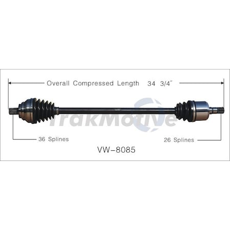 Surtrack Axle Cv Axle Shaft, Vw-8085 VW-8085